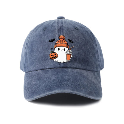 Winter Beanie Ghost Graphic Baseball Cap