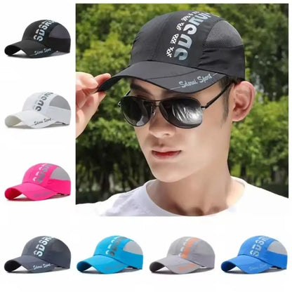 Fashion Wide Brim Mesh Baseball Cap Breathable Quick-drying Peaked Cap