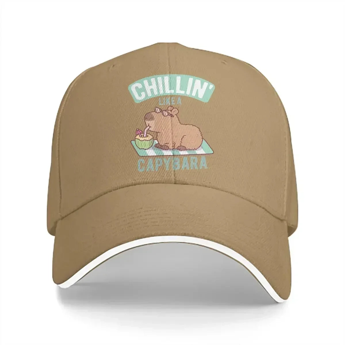 Chillin Like a Capybara Baseball Cap