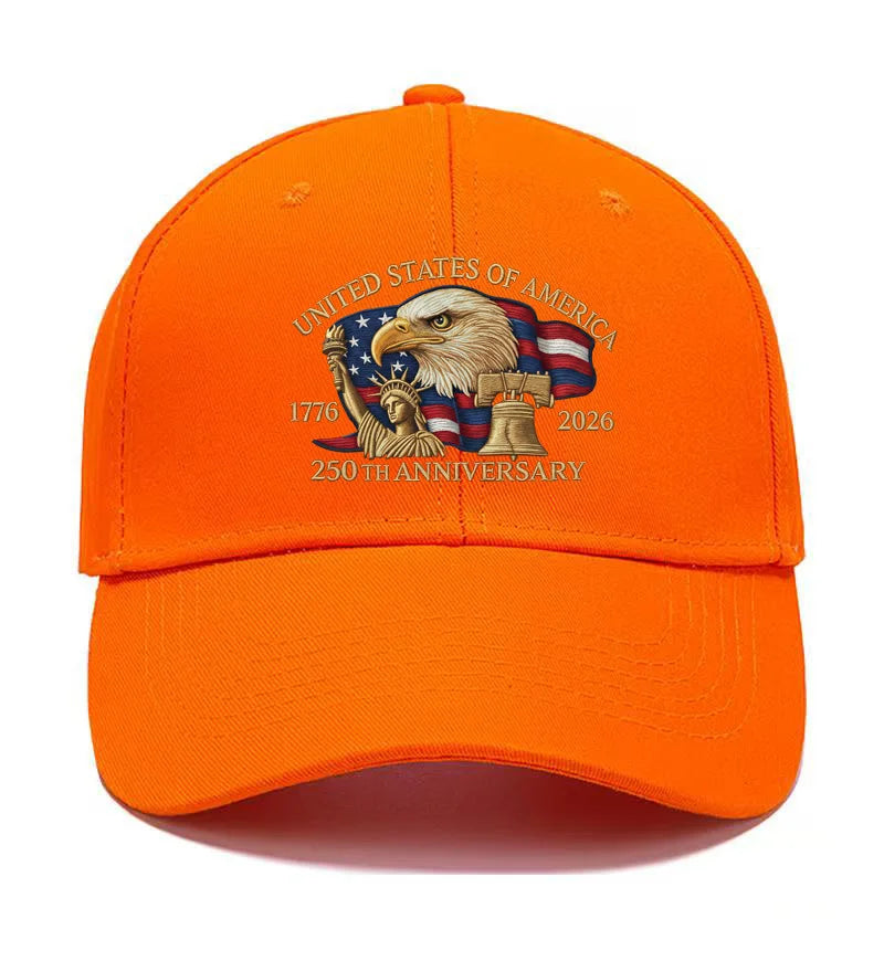 250th Anniversary Hat USA Patriotic Baseball Caps Eagle Embroidered Baseball Hats For Men Women