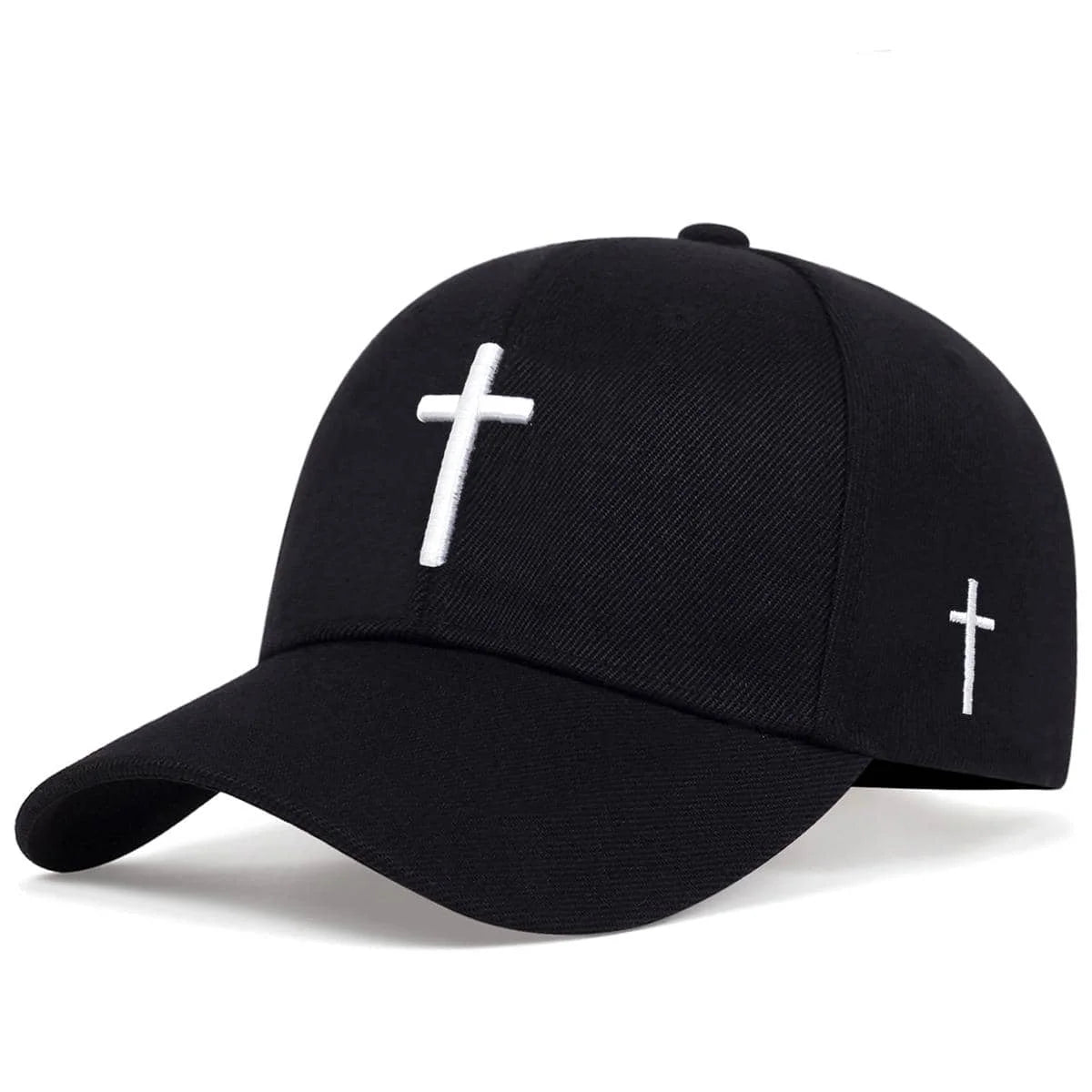 Fashion Simple Black Baseball Cap Solid Color Golf Hat Cotton Snapback Caps
