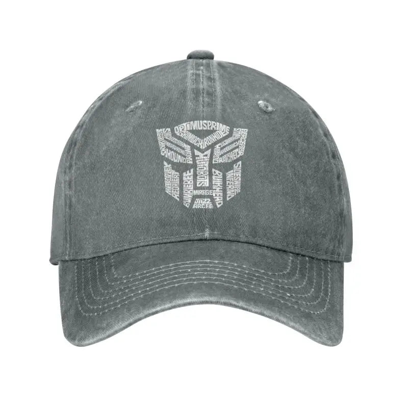 White Transformer Autobots Film Baseball Cap