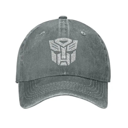 White Transformer Autobots Film Baseball Cap