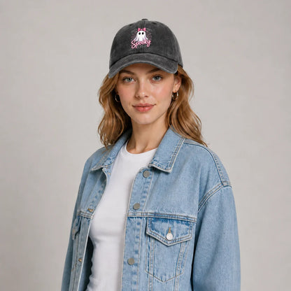 Sleepy Ghost Graphic Baseball Cap
