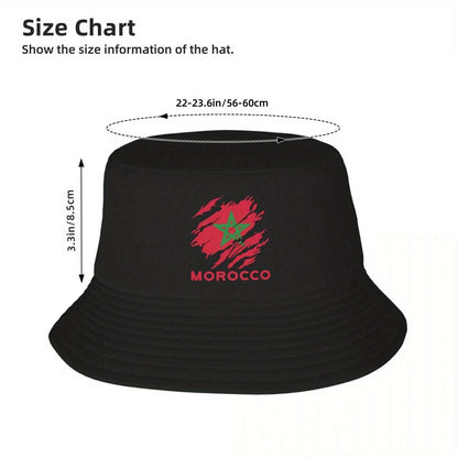 Custom Flag Of Morocco Bucket Hat