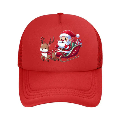 Christmas Santa Reindeer 2026 Mesh Baseball Cap