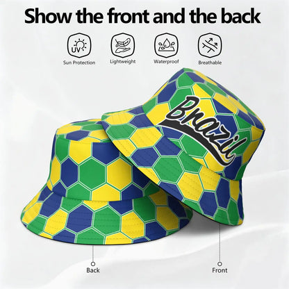 Brazil Free Custom Name Number Logo Bucket Cap