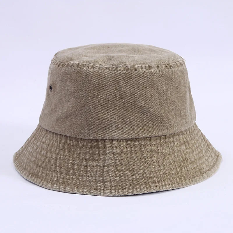 Denim Fisherman Hat Versatile Sunshade Basin Hat Plain Face Small