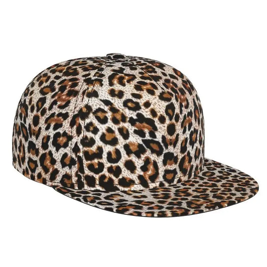 Leopard Print Snapback Cap Men Women