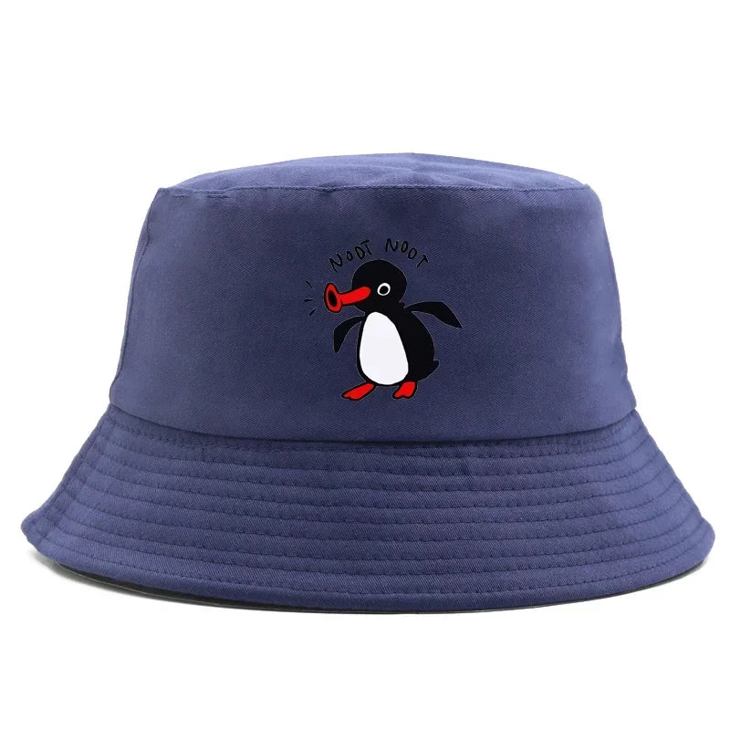 Summer Penguin Bucket Hat Reversible Bob