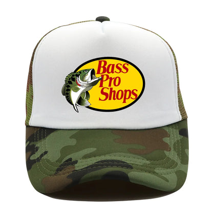 Funny Fish Print Mesh Baseball Cap