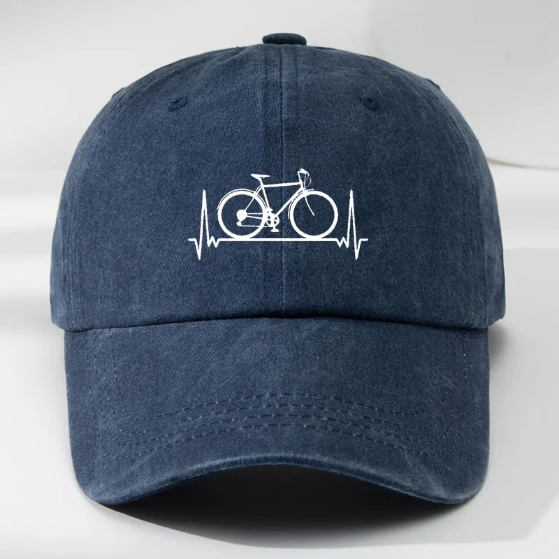 Men's And Women's Baseball Caps Bicycle Prints Suitable For Outdoor
