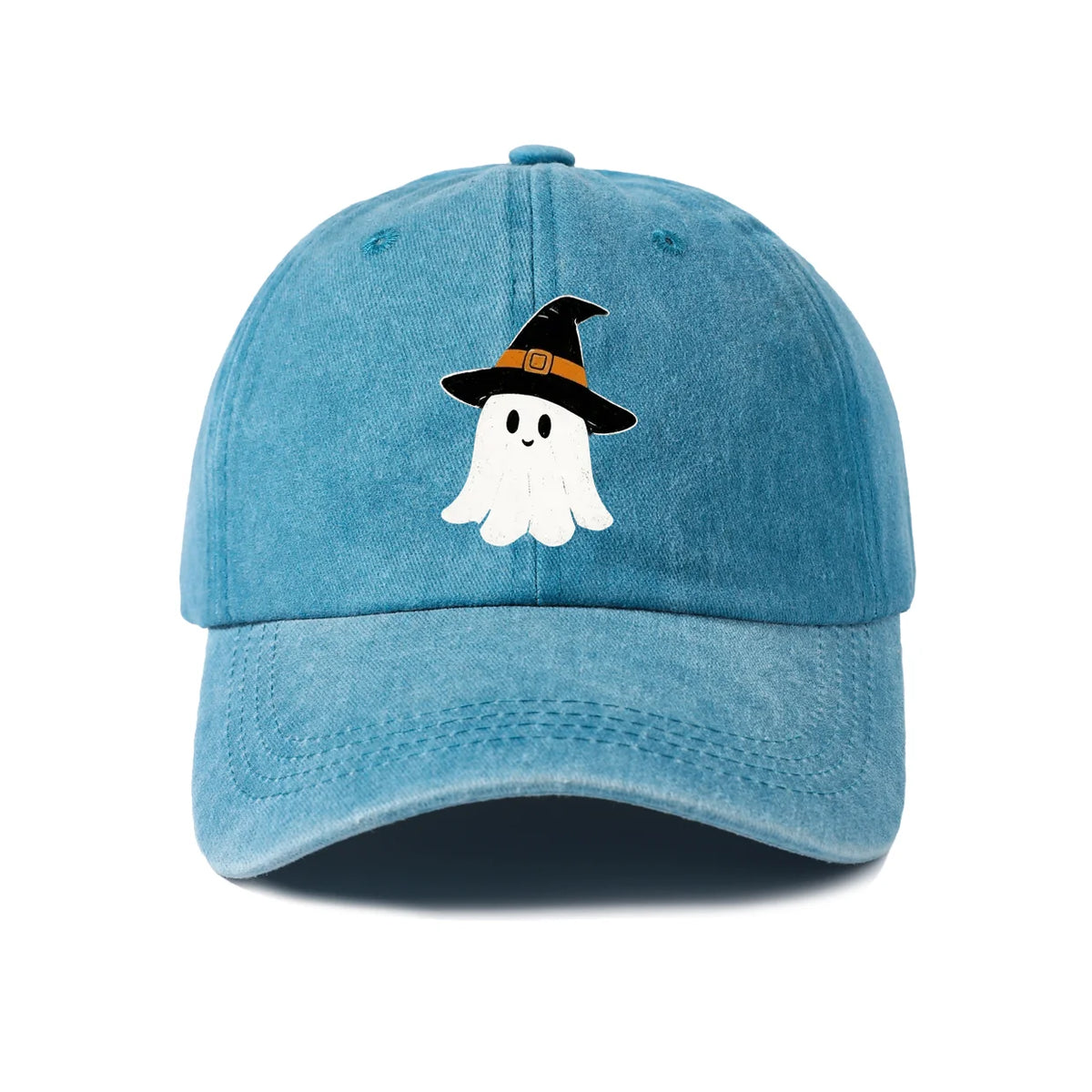 Witch Hat Ghost Graphic Baseball Cap