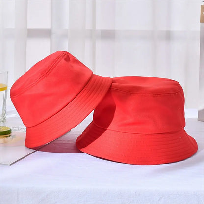Cotton Summer Foldable Bucket Hat Unisex Women