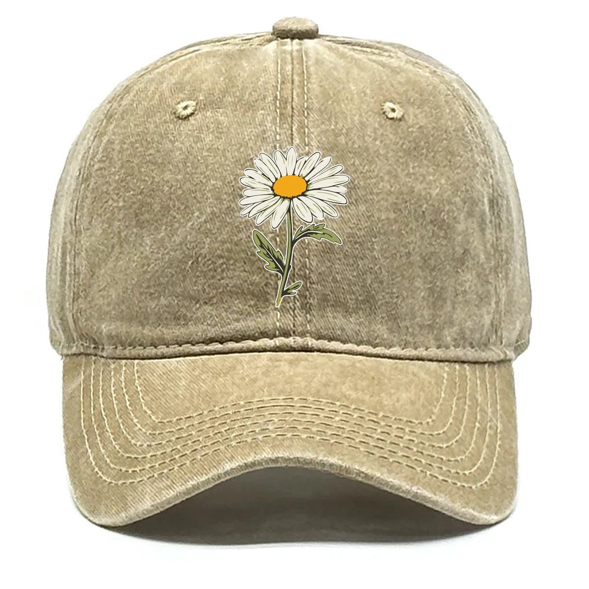 Flower Print Snapback Baseball Cap Flower Hat