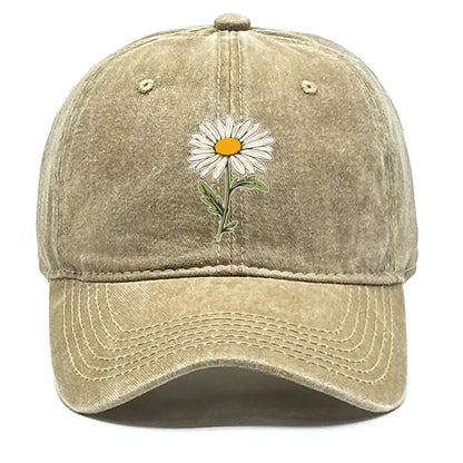 Flower Print Snapback Baseball Cap Flower Hat