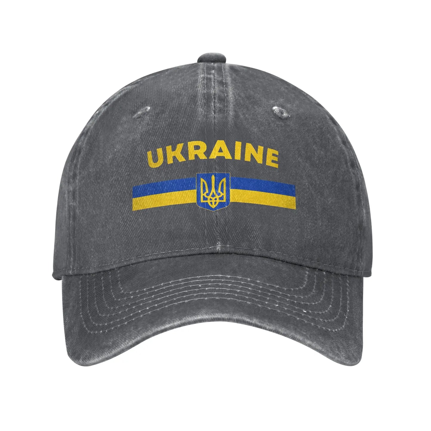Ukrainian Coat Of Arms Washed Baseball Cap