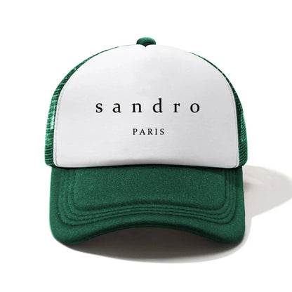 Sandrro Printed Sponge Half Mesh Outdoor Fashion Accessory Hat Baseball Hat For Men And Women