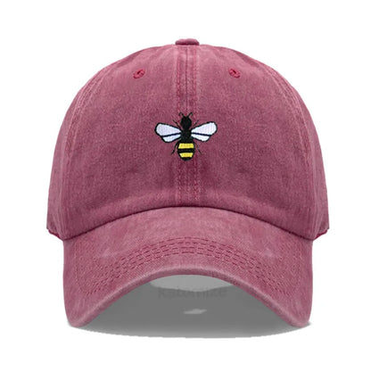 Honeybee Embroidered Baseball Cap For Women Men