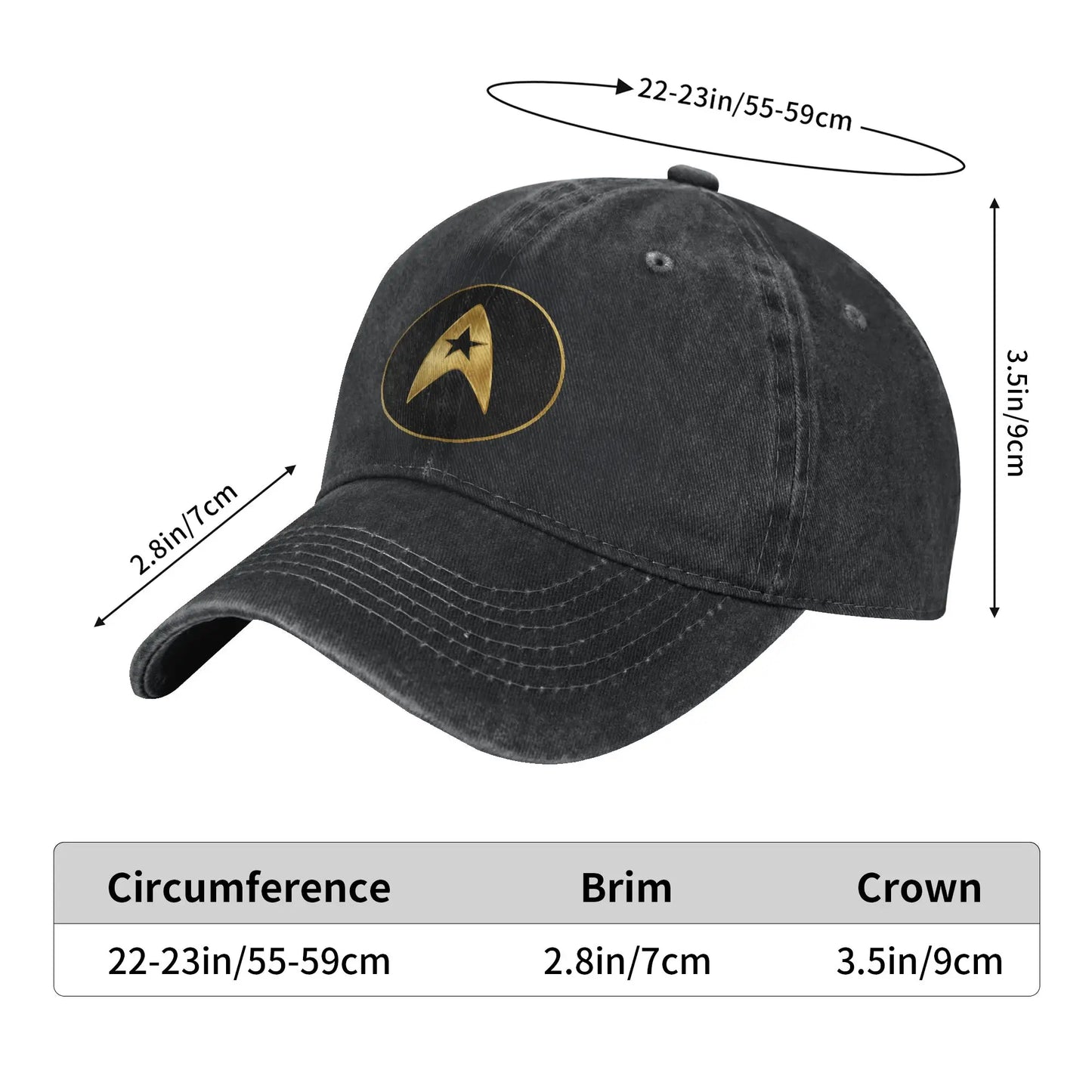 Stars Treks Sun Baseball Cap Fashion Women Men