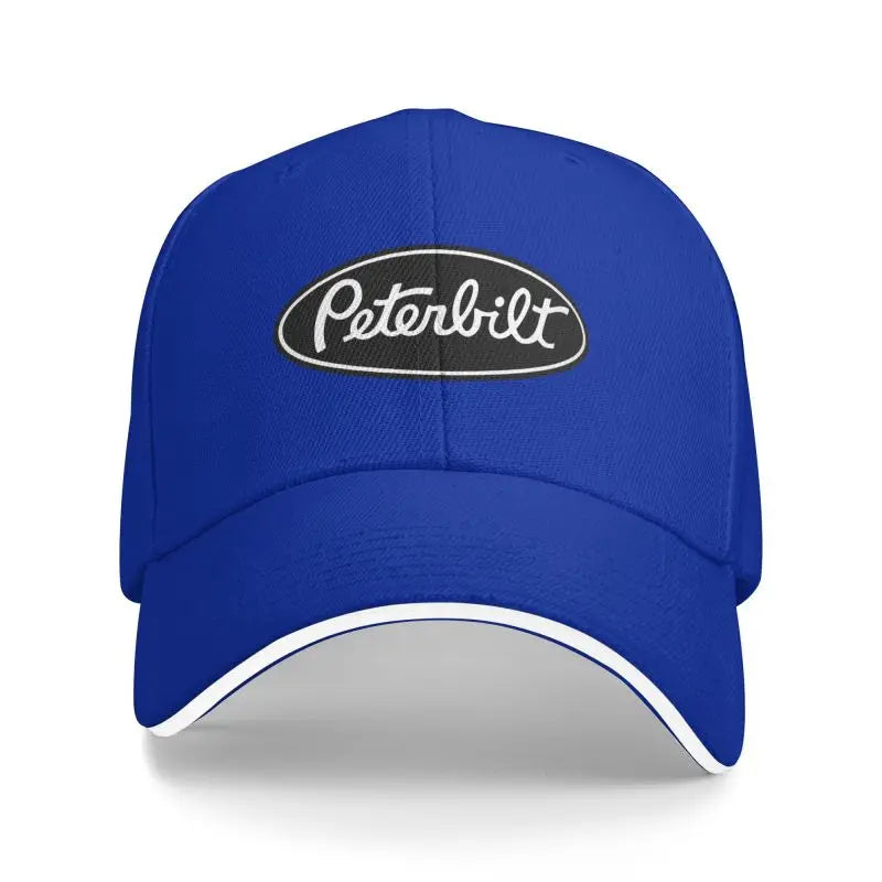Peterbilt Truck Racing Print Baseball Cap
