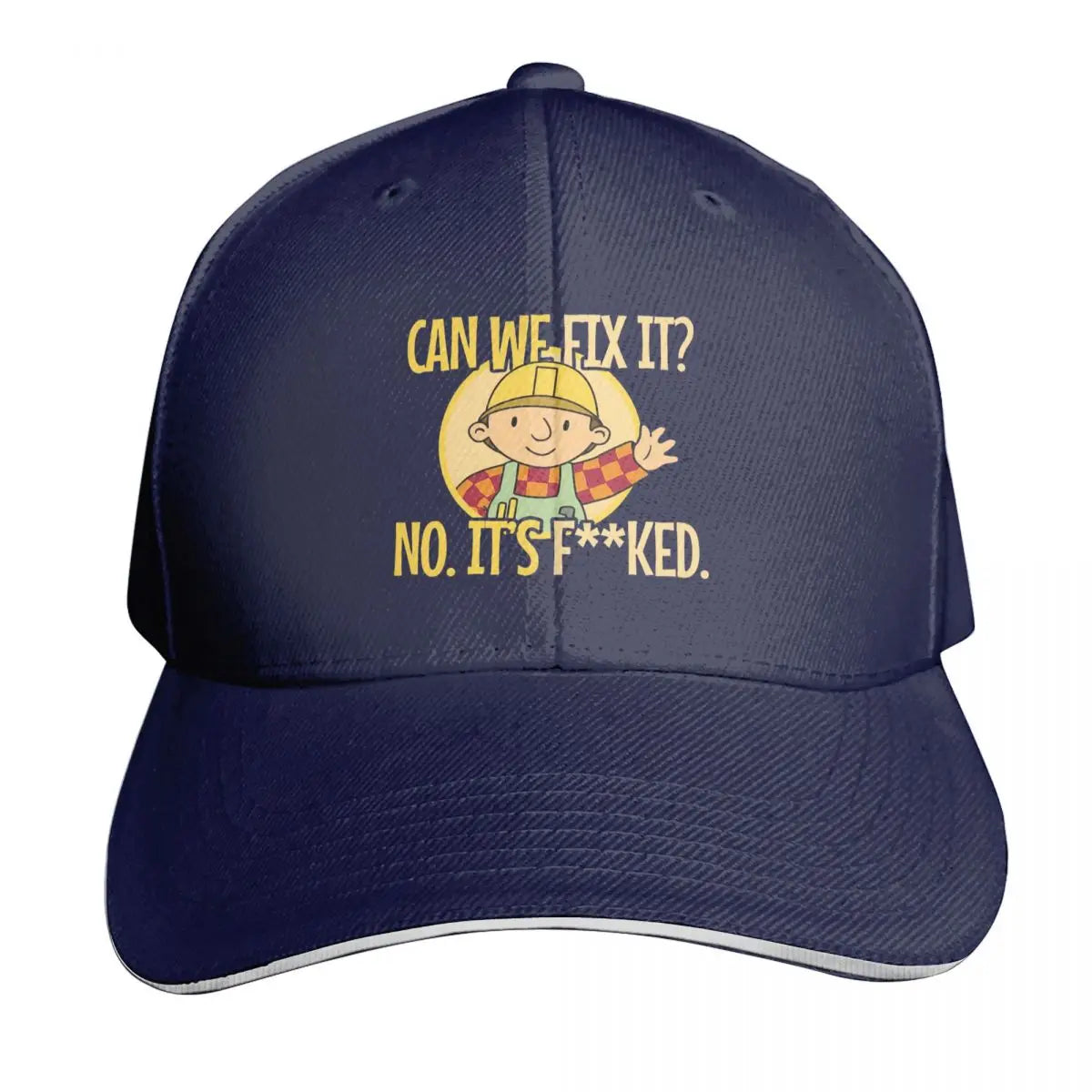 Bob The Builder Can We Fix It Repair Man Cap Fashion Casual Baseball Caps