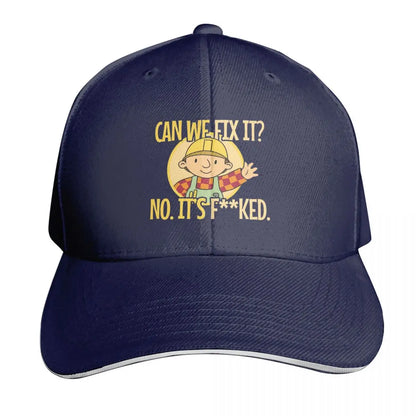 Bob The Builder Can We Fix It Repair Man Cap Fashion Casual Baseball Caps