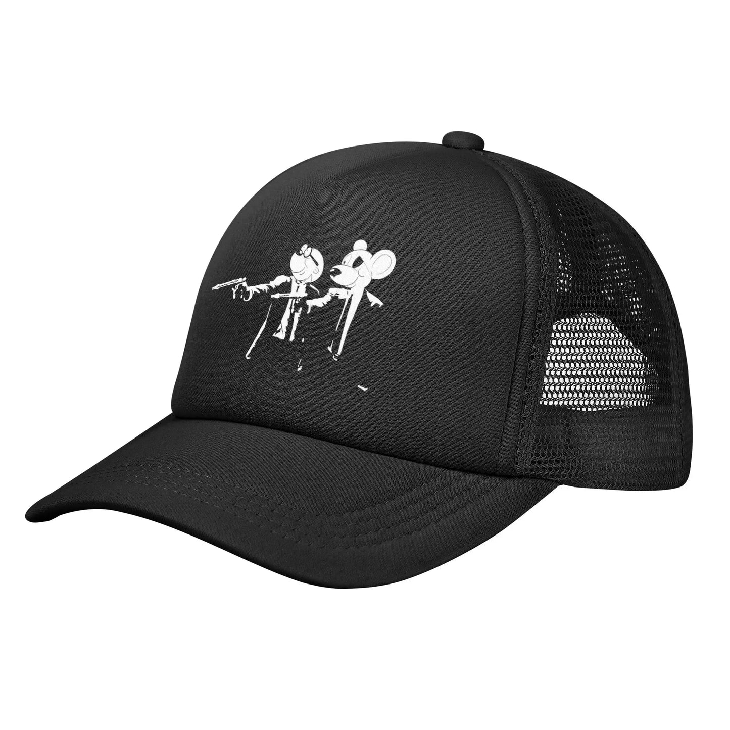 Adult Danger Mouse And Penfold Pulp Fiction Trucker Hat Baseball Caps