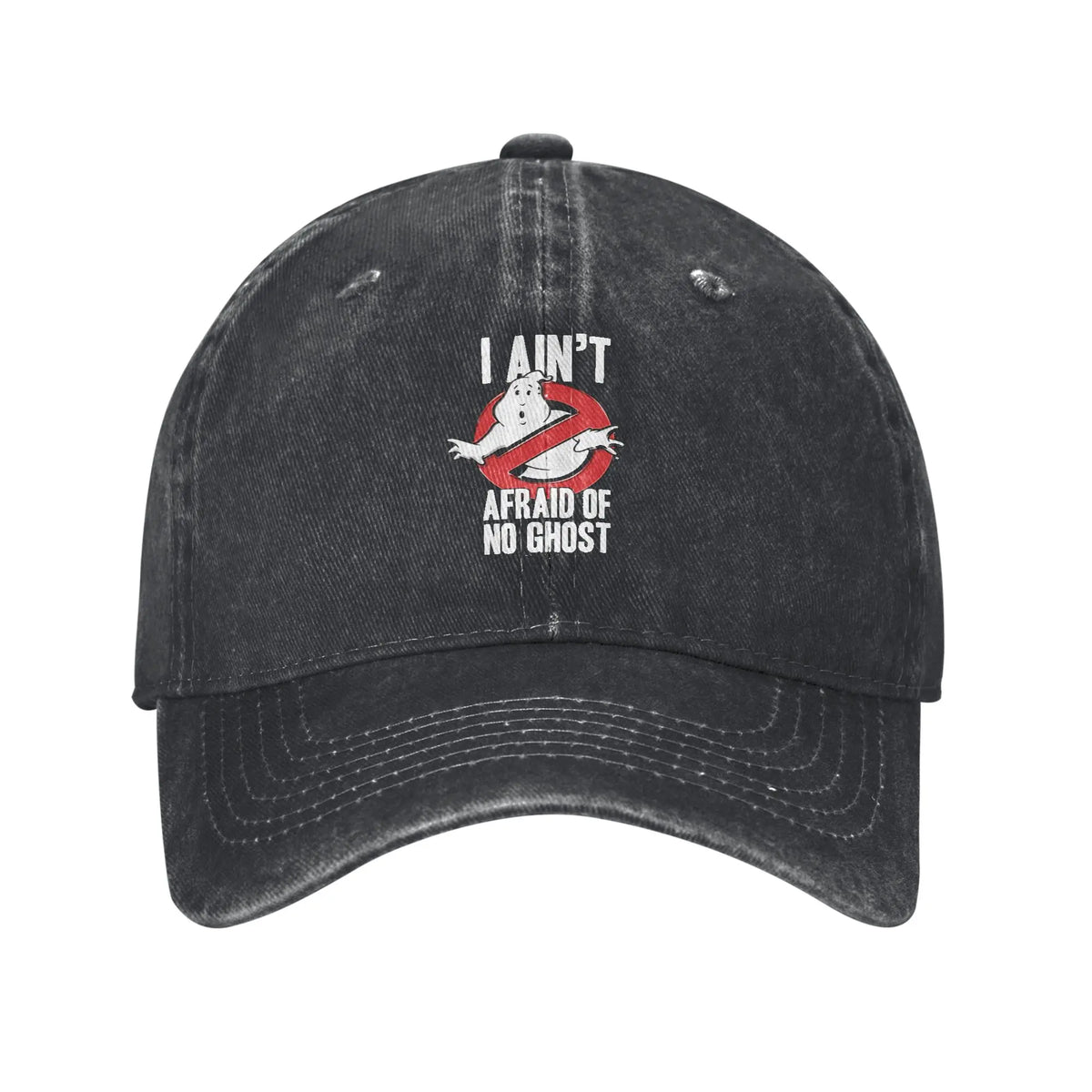 Ghostbusters I Ain't Afraid Of No Ghost Washed Baseball Cap