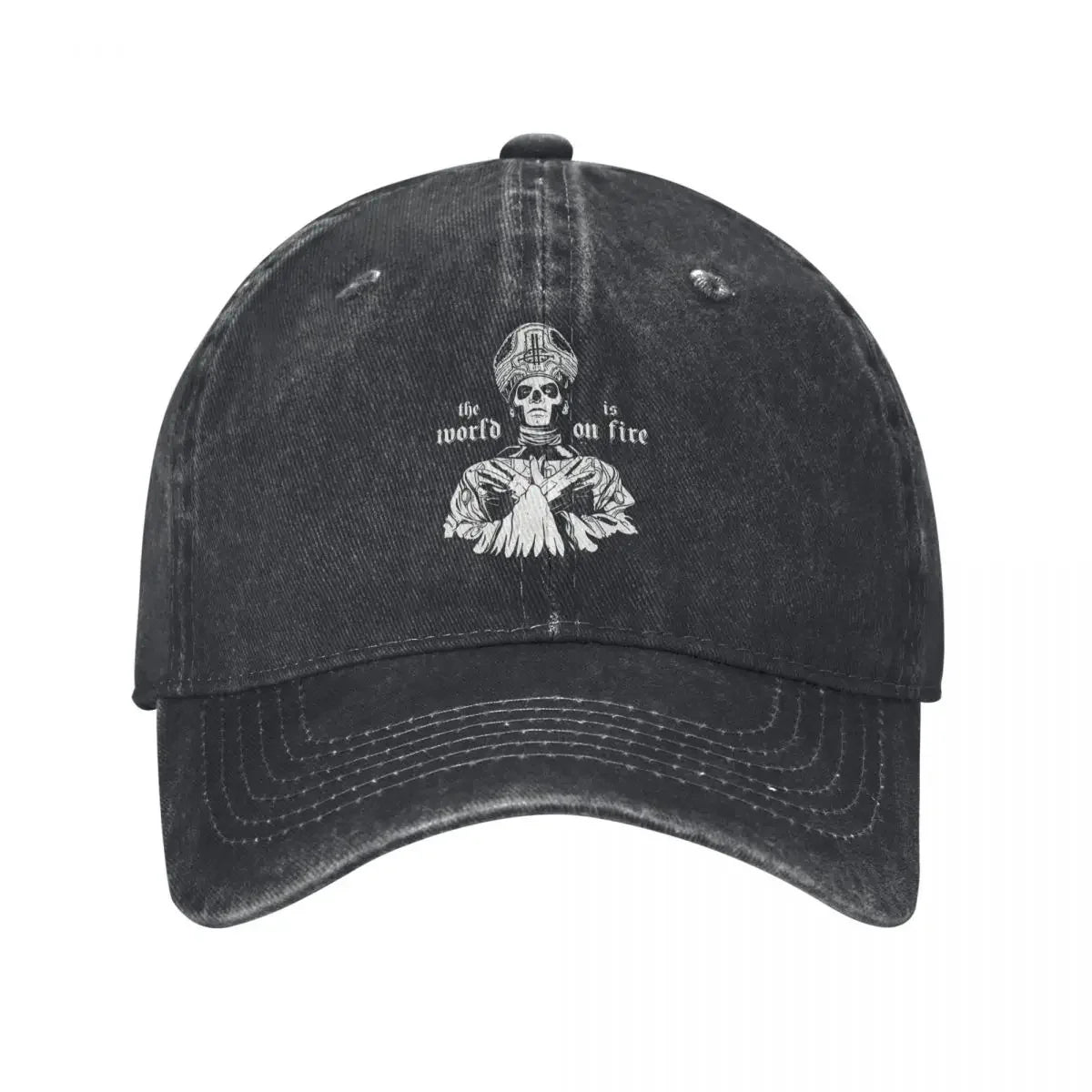 Rock And Roll G-Ghost Unique Demin Cap Breathable Design Baseball Cap