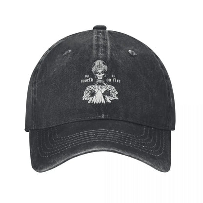 Rock And Roll G-Ghost Unique Demin Cap Breathable Design Baseball Cap