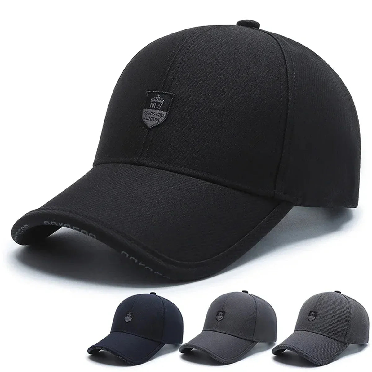 Unisex NLS Letter Crown Label Baseball Caps