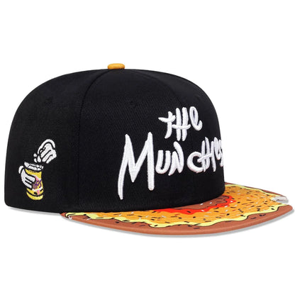 Fashion THE MUNCHIES Snacks Pink Snapback Hat Men Women Adult
