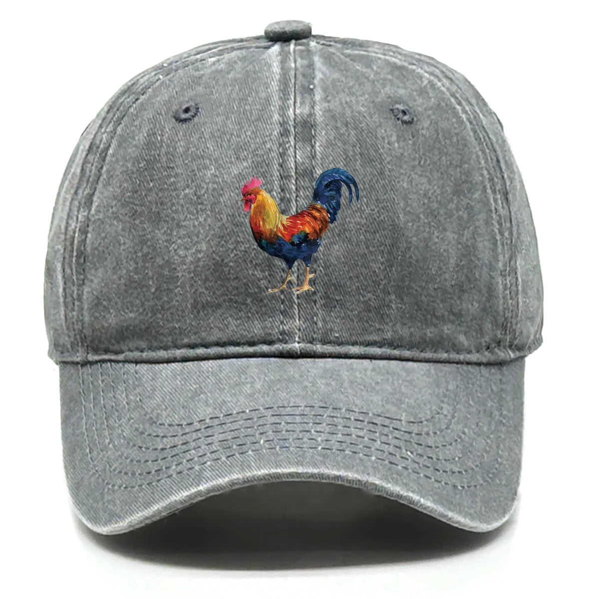 Lifelike Rooster Print Snapback Baseball Cap