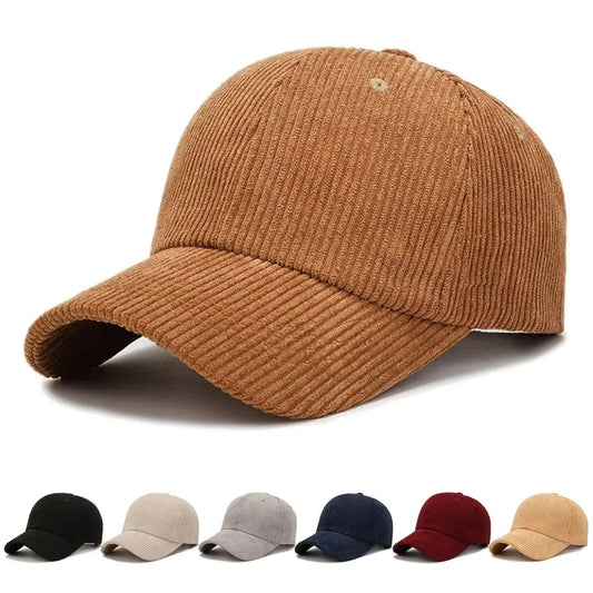 Spring Autumn Corduroy Baseball Cap