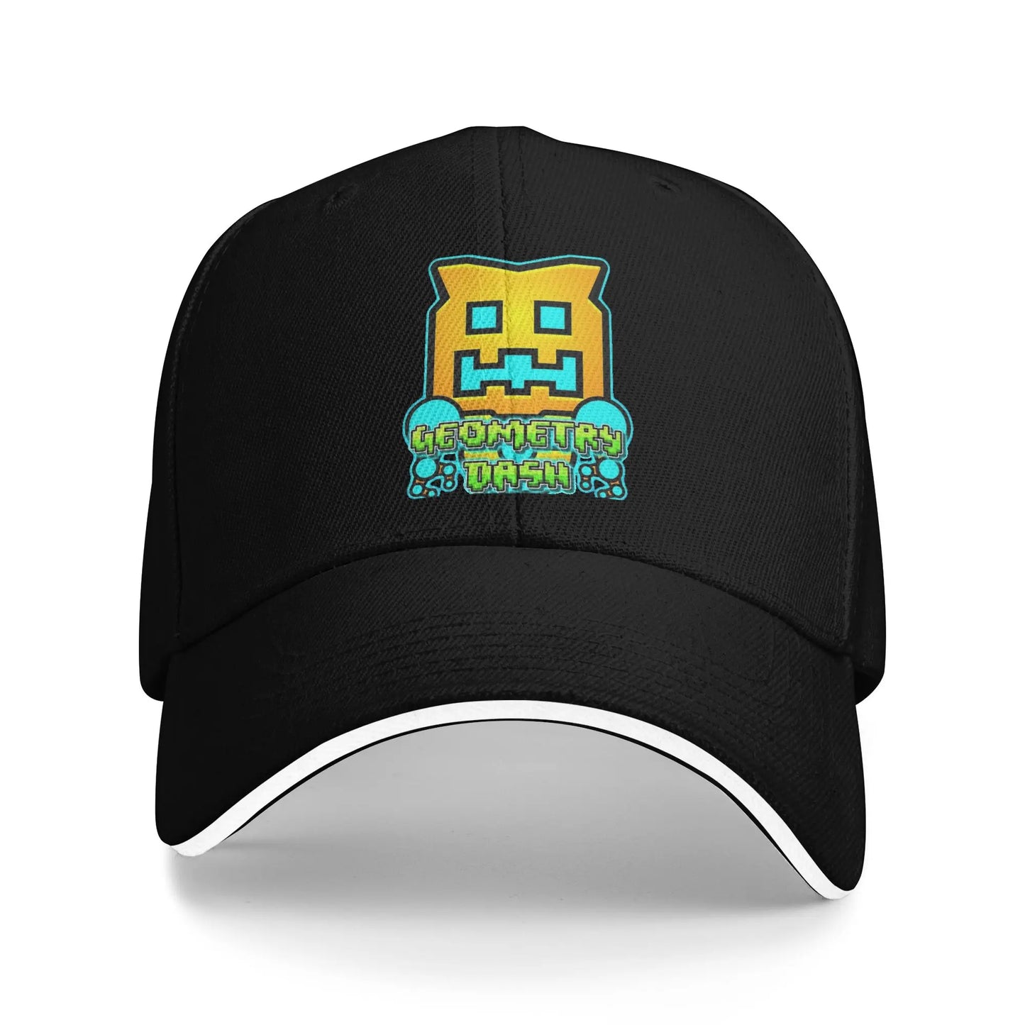 Geometry Gaming Cube Dash Baseball Caps