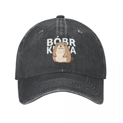 Classic Cute Poland Beaver Bober Meme Baseball Cap For Men Women Cotton Polish Bobr Kurwa Trucker Hat