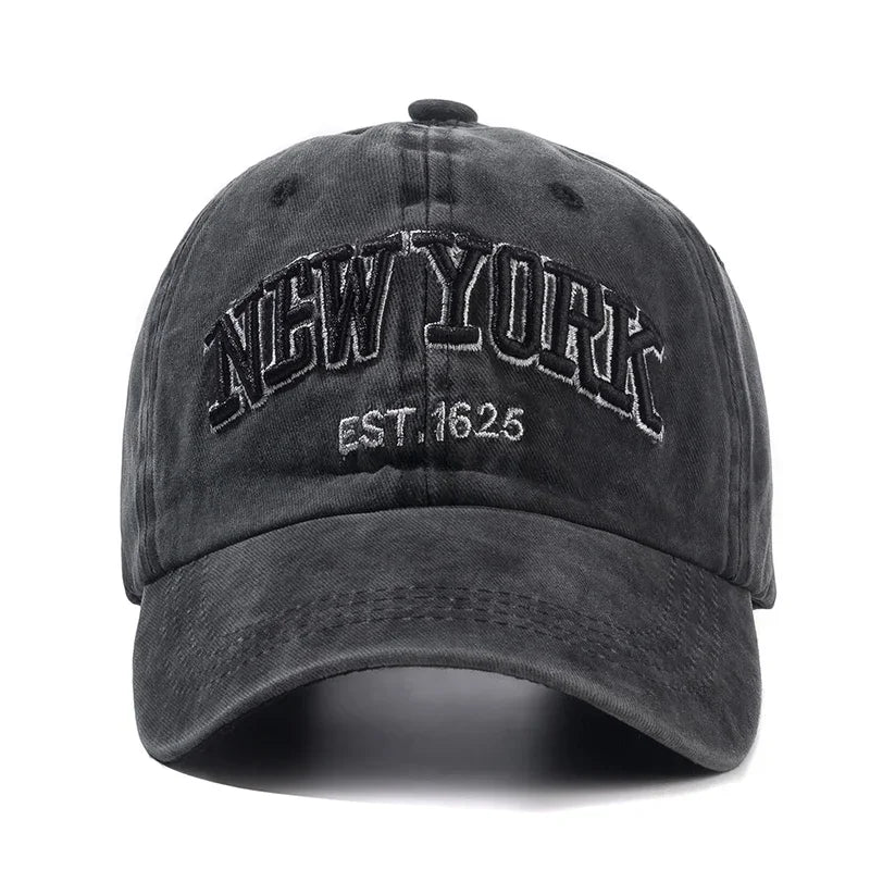 NEW YORK Washed Cotton Cap For Men Women Gorras Baseball Caps