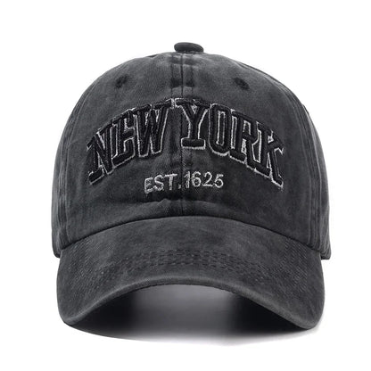 NEW YORK Washed Cotton Cap For Men Women Gorras Baseball Caps