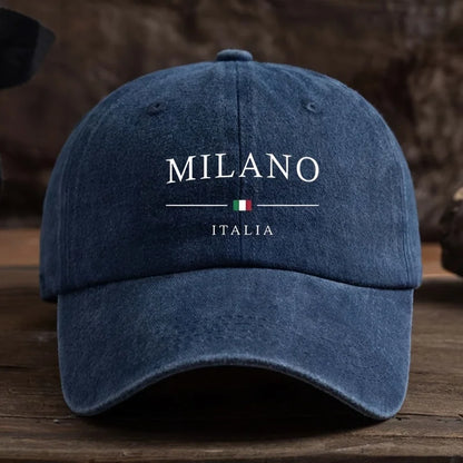 Italian Flag Washed Baseball Cap