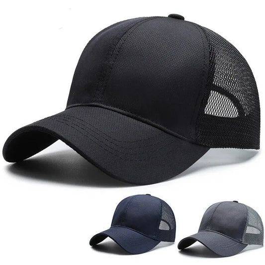 Outdoor Sports Baseball Cap Men Summer Breathable Mesh Visor Korean Version
