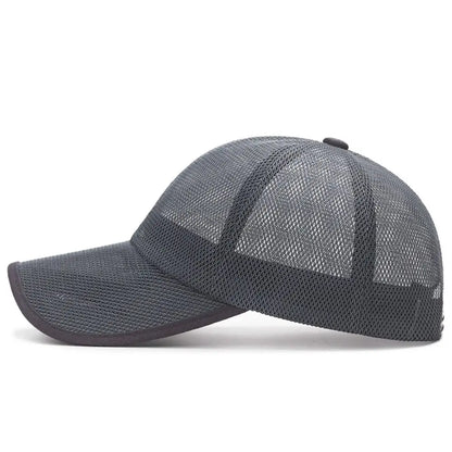 Quick Dry Full Mesh Caps Adjustable Sun Protection Summer Baseball Cap