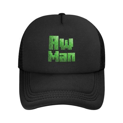 Unisex Creepers mob sticker Trucker Cap Mesh Baseball Cap