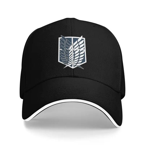 Attack on Titan Print Sandwich Baseball Caps