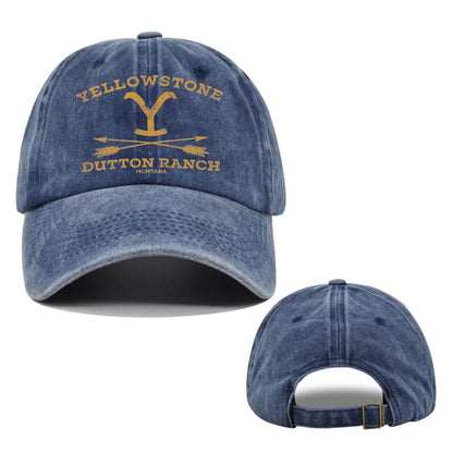 1pc Outdoor Yellowstone Dutton Ranch Hat Cross Ponytail Baseball Cap