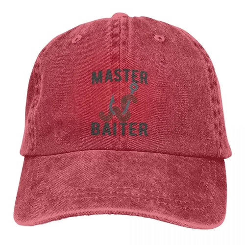 Master Baiter Funny Fisherman Classic Baseball Caps For Men Women