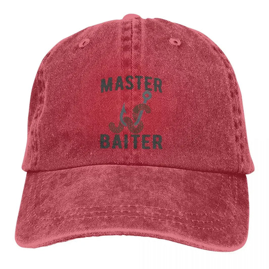 Master Baiter Funny Fisherman Classic Baseball Caps For Men Women