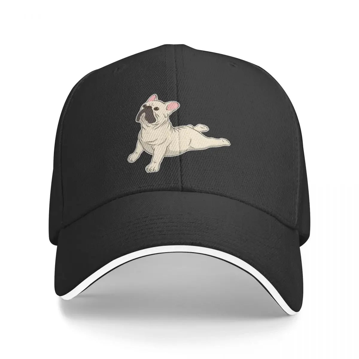 Yoga French Bulldog Print Baseball Cap