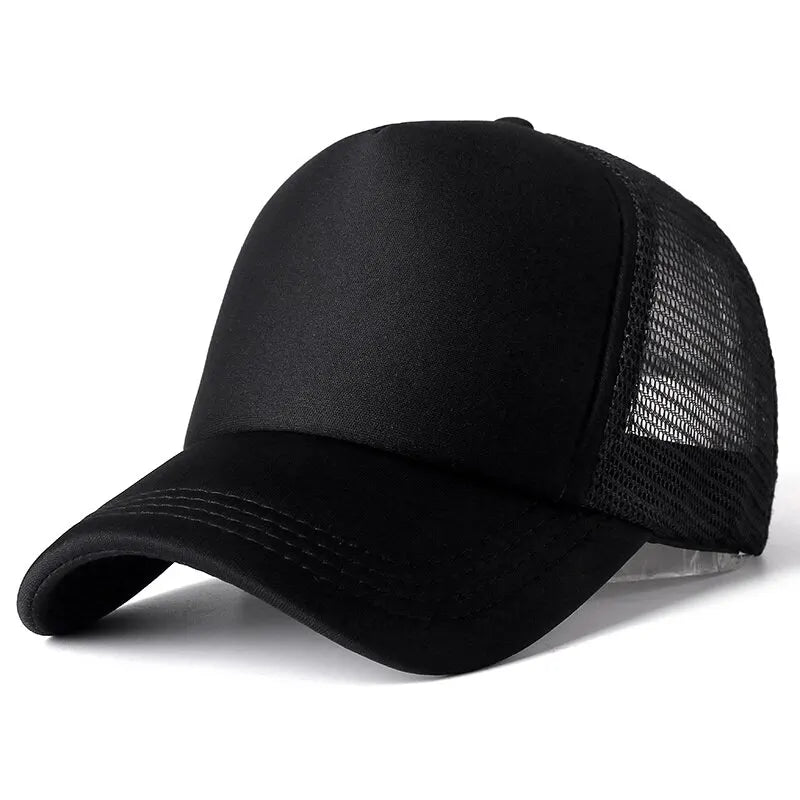 Unisex Cap Casual Plain Mesh Baseball Cap