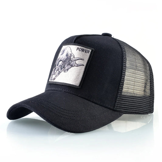 K Baseball Caps Men Snapback Hip Hop Baseball Cap With Embroidery Bull Patch Four